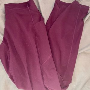 Maroon fabletics pure luxe oasis leggings